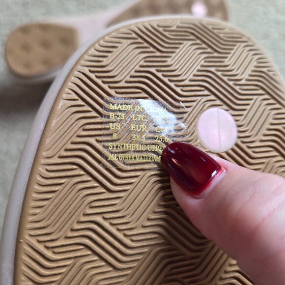 REEF Water Willow Maya Square Toe Sandals Size 8 Iridescent Pink Slingback NEW - Picture 6 of 7